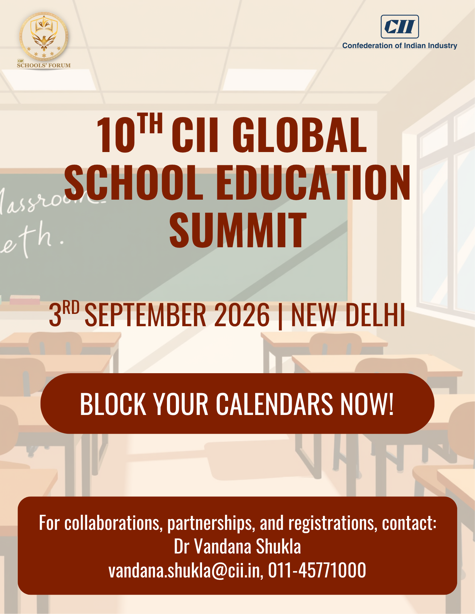 10th CII Global Edu Summit Flyer